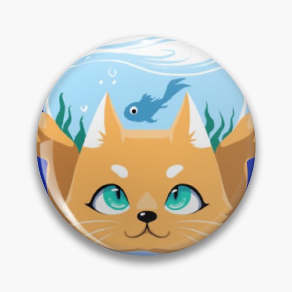 Item preview, Cat Holding Fishbowl Graphic designed and sold by FernYouFable.