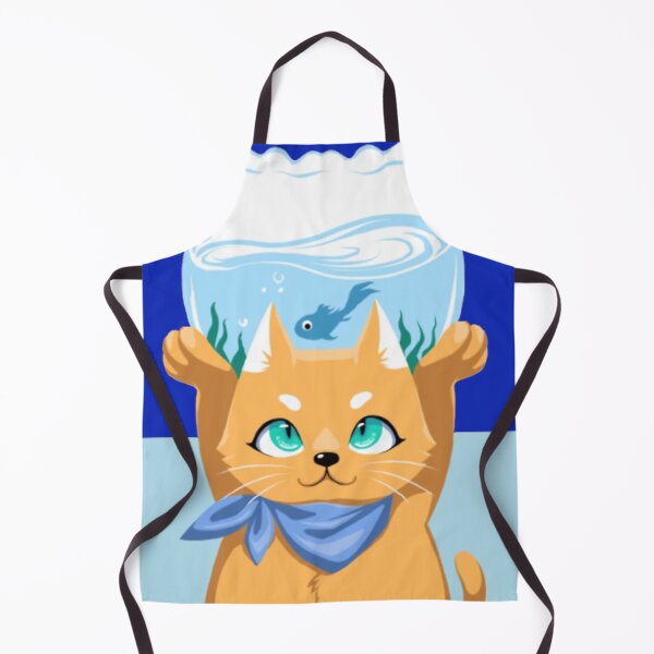 Item preview, Cat Holding Fishbowl Graphic designed and sold by FernYouFable.