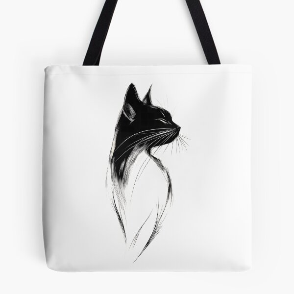 Item preview, Black and white cat design designed and sold by Silent.Lines.
