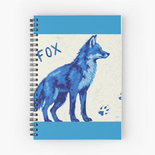 Item preview, Impressionist Blue Fox Painting designed and sold by FernYouFable.