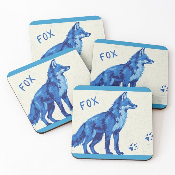 Item preview, Impressionist Blue Fox Painting designed and sold by FernYouFable.