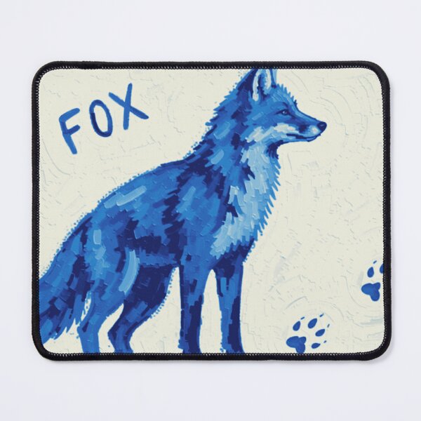 Item preview, Impressionist Blue Fox Painting designed and sold by FernYouFable.