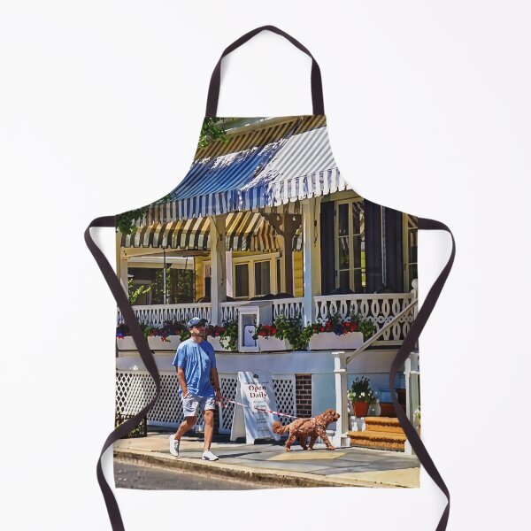 Item preview, Cape May NJ – Man Walking His Goldendoodle designed and sold by Susan Savad.
