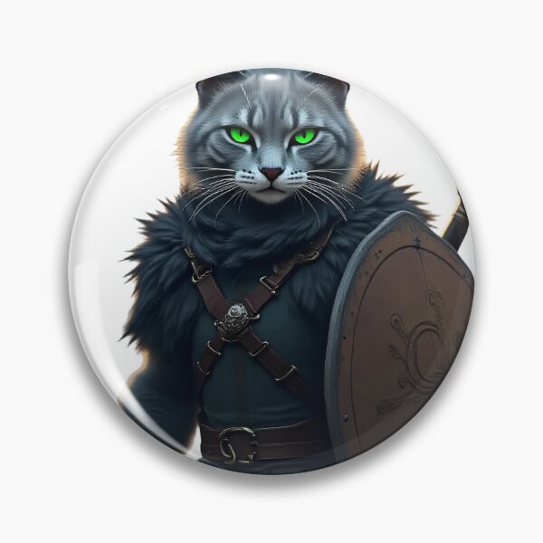 Item preview, Forest Guardian Warrior Cat | Fantasy Cat Knight designed and sold by Flownow.