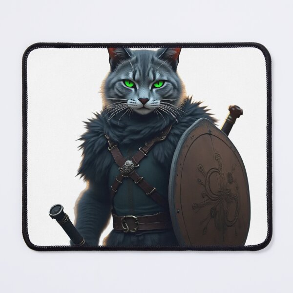 Item preview, Forest Guardian Warrior Cat | Fantasy Cat Knight designed and sold by Flownow.