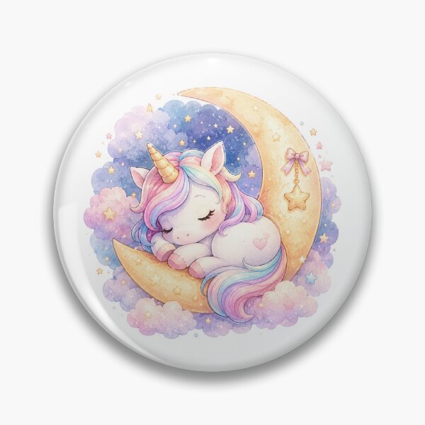 Item preview, Cute Sleeping Unicorn on the Moon designed and sold by ajamzbox.