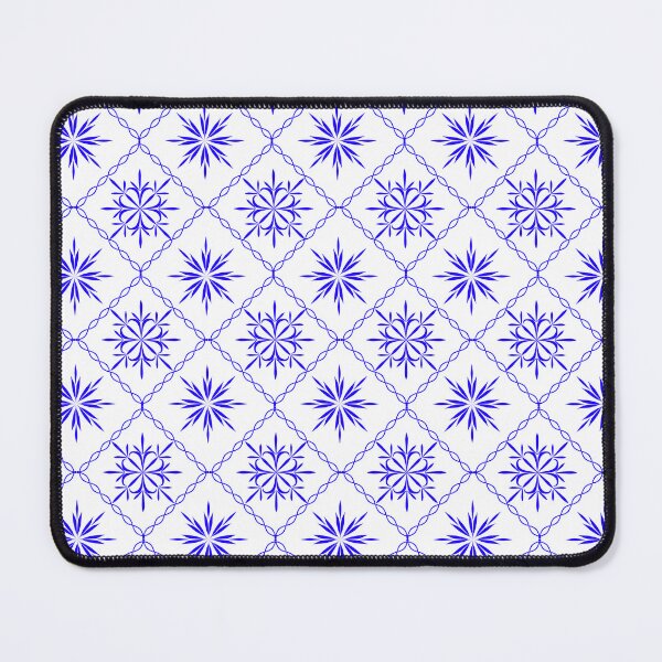 Item preview, Blue Floral Lattice Seamless Geometric Pattern with Decorative Diamond Grid designed and sold by Ei-Ei.