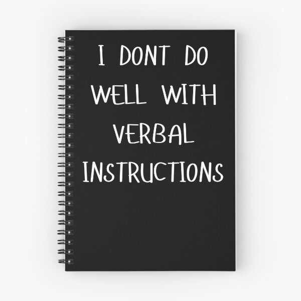 Item preview, I don’t do well with verbal instructions  designed and sold by JDY Studio Designs.