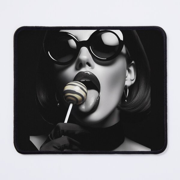 Item preview, Woman Wearing Sunglasses Licking Lollipop designed and sold by Voodoo Store Paranormal Collections.