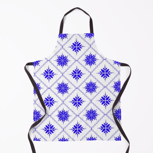 Item preview, Royal Blue Geometric Floral Seamless Pattern with Symmetrical Botanical Motifs designed and sold by Ei-Ei.