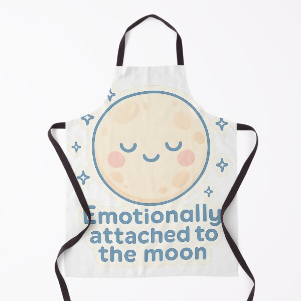 Item preview, Funny Kawaii Moon - Emotionally Attached to the Moon Spiritual Humor designed and sold by MildlyCosmic.