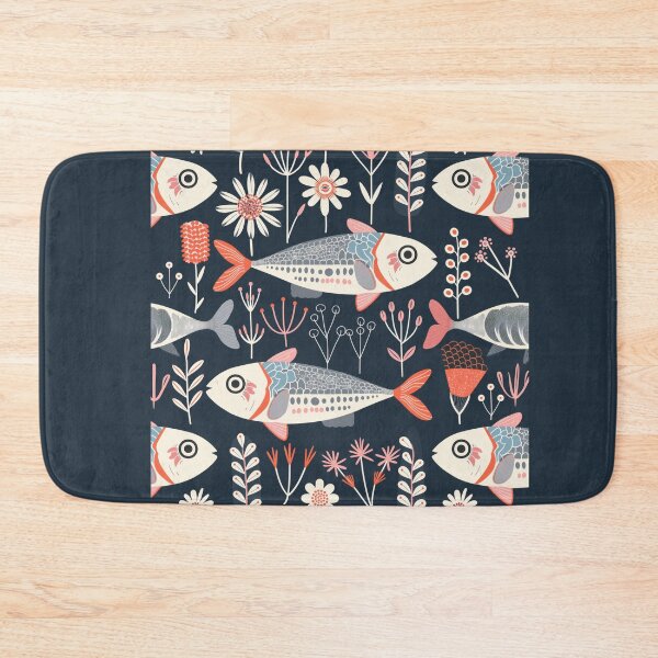 Item preview, Scandinavian Folk Art, Floral Sardines designed and sold by xiao xuans.