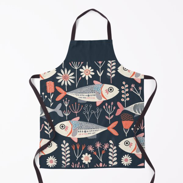 Item preview, Scandinavian Folk Art, Floral Sardines designed and sold by xiao xuans.