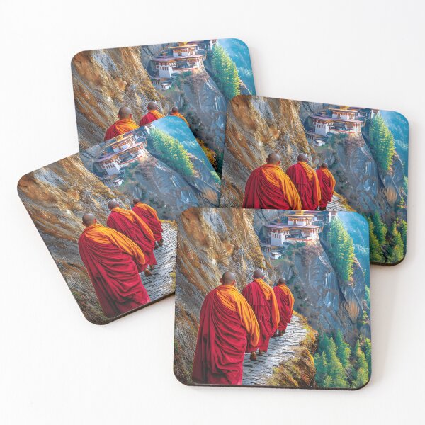 Item preview, Monks Walking Toward the Cliffside Monastery designed and sold by Artessie.