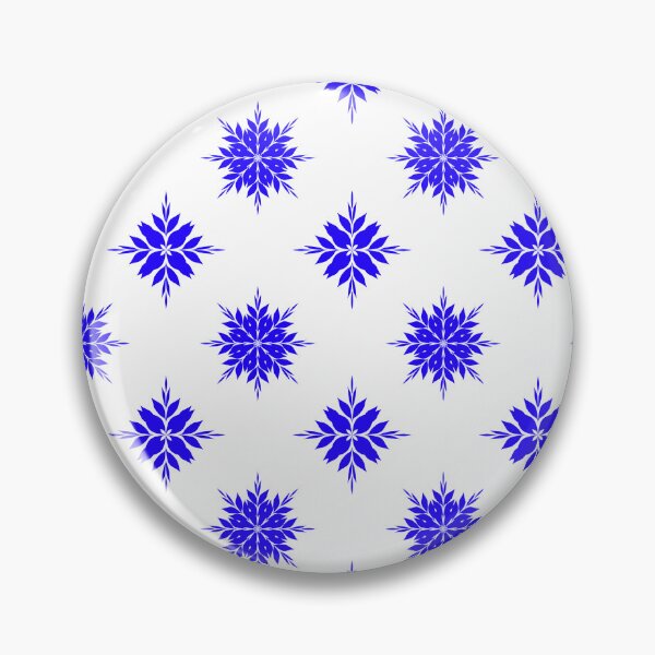 Item preview, Royal Blue Star Floral Minimal Seamless Pattern on White Background designed and sold by Ei-Ei.