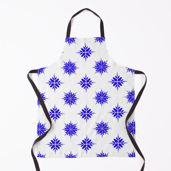 Item preview, Royal Blue Star Floral Minimal Seamless Pattern on White Background designed and sold by Ei-Ei.