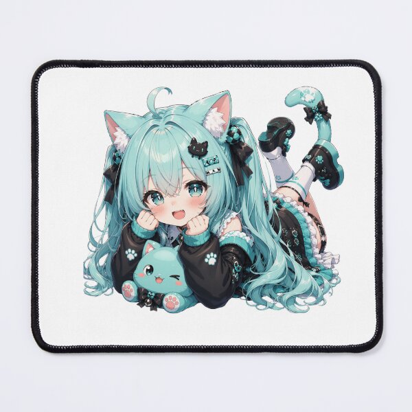 Item preview, Aqua Dreams – Mystical Water Anime Girl Mint NDE style designed and sold by Revyra.