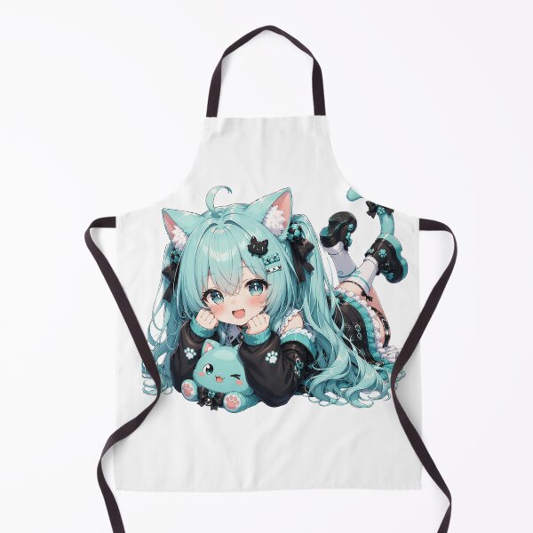 Item preview, Aqua Dreams – Mystical Water Anime Girl Mint NDE style designed and sold by Revyra.