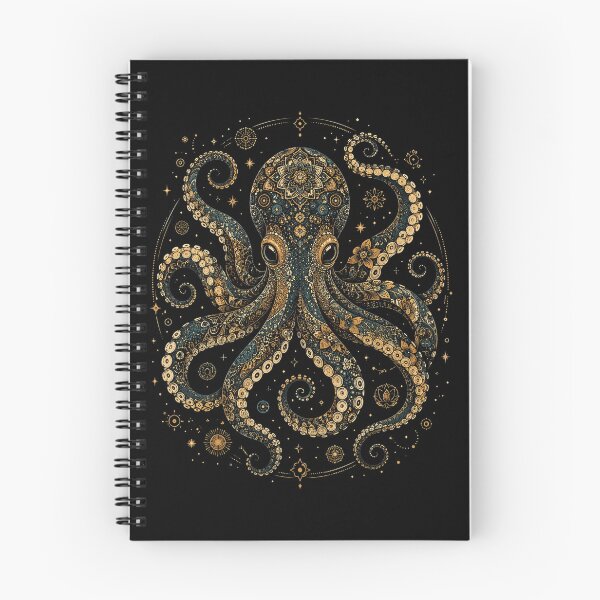 Item preview, Octopus, Vintage Flower Patterns Floral Octopus, Scuba Diving, Scuba Diver Ocean Animal Lover Octopus Gifts designed and sold by Sprinkle12345.