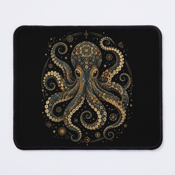 Item preview, Octopus, Vintage Flower Patterns Floral Octopus, Scuba Diving, Scuba Diver Ocean Animal Lover Octopus Gifts designed and sold by Sprinkle12345.