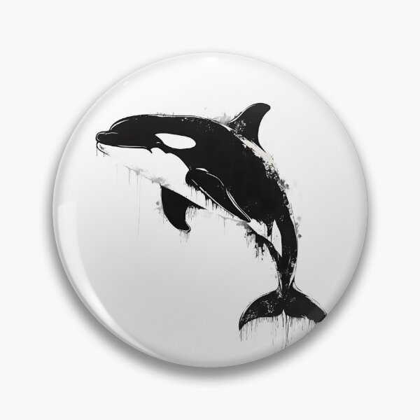 Item preview, Black and white dolphin design designed and sold by Silent.Lines.