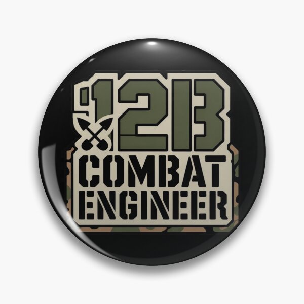 Item preview, 12B Combat Engineer — Military MOS Patch Design for U.S. Army Engineers designed and sold by GFamilyC.