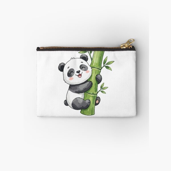 Item preview, Living My Best Life Panda Hugging Bamboo – Cute Motivational Kawaii Art designed and sold by stylishdzign.