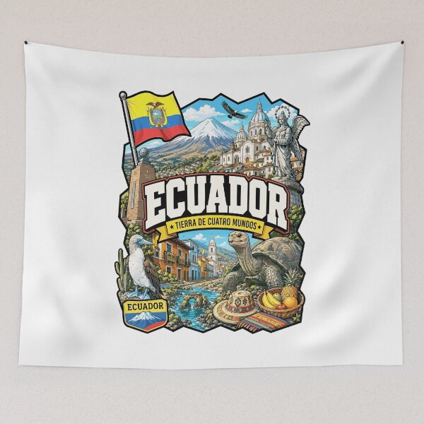 Item preview, Ecuador Adventure Nature Graphic Tee designed and sold by AtuqStudio.