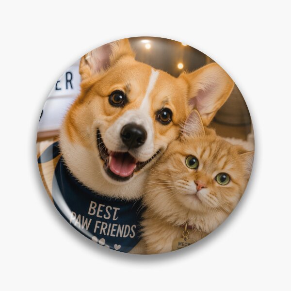 Item preview, Cute Corgi Cat Portrait Design art designed and sold by BagFactoryUK.