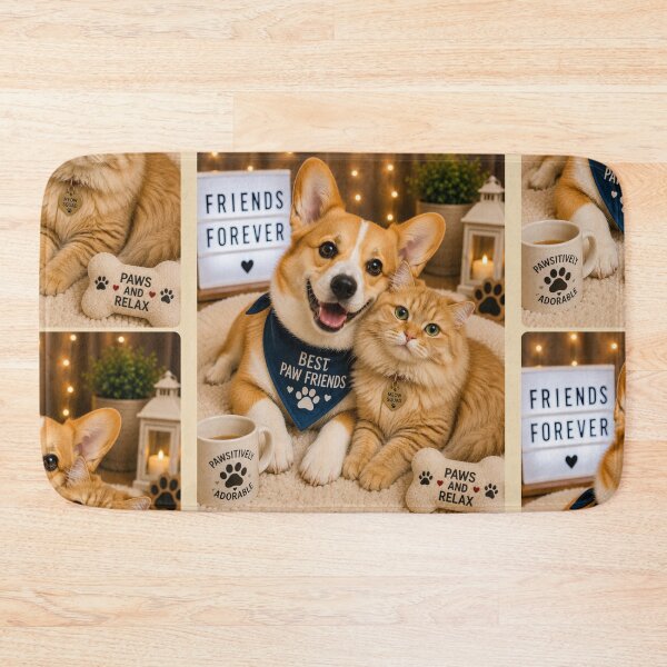 Item preview, Cute Corgi Cat Portrait Design art designed and sold by BagFactoryUK.