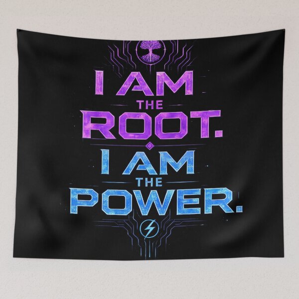 Item preview, I am the root. I am the power.(Cyberpunk ver) designed and sold by MaxDreamsArt.