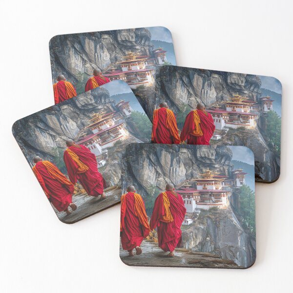 Item preview, Monks Walking Toward the Cliffside Monastery designed and sold by Artessie.
