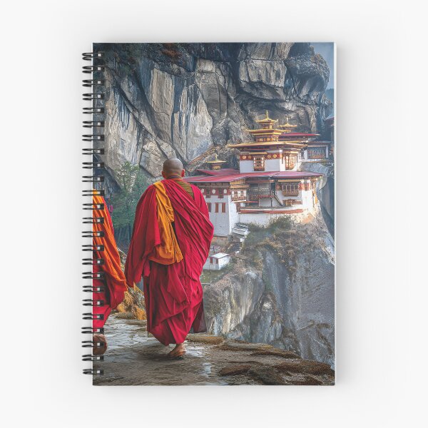 Item preview, Monks Walking Toward the Cliffside Monastery designed and sold by Artessie.