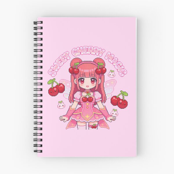 Item preview, Sweet Cherry Magical Girl Pixel Art (Kawaii Fairy) designed and sold by PotionPixelArt.