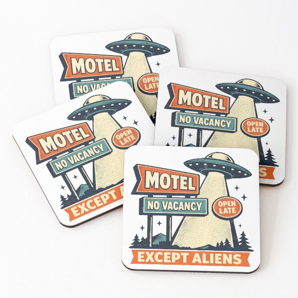 Item preview, No Vacancy Except Aliens Motel designed and sold by PrintSmithArt.