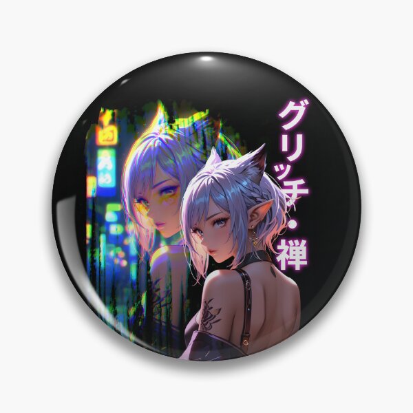 Item preview, Japanese Streetwear: Anime Neko Girl with Kimono designed and sold by GlitchZen.