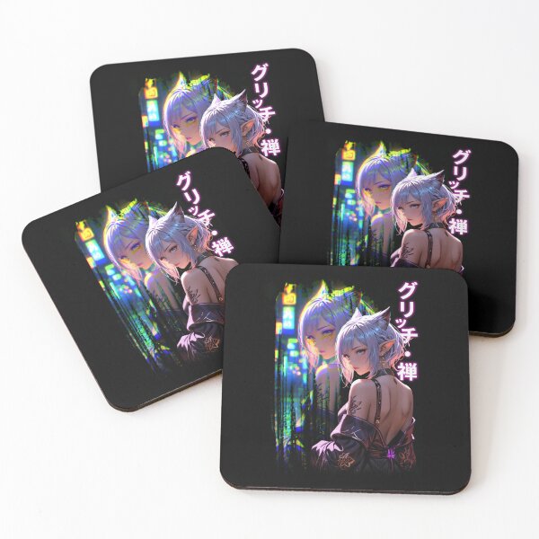 Item preview, Japanese Streetwear: Anime Neko Girl with Kimono designed and sold by GlitchZen.