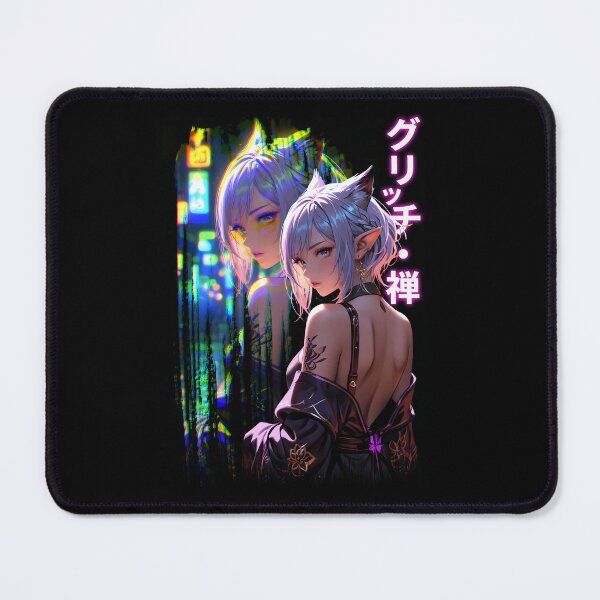 Item preview, Japanese Streetwear: Anime Neko Girl with Kimono designed and sold by GlitchZen.