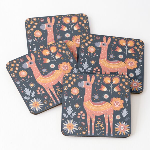 Item preview, Scandinavian Folk Art, Floral Alpaca designed and sold by xiao xuans.