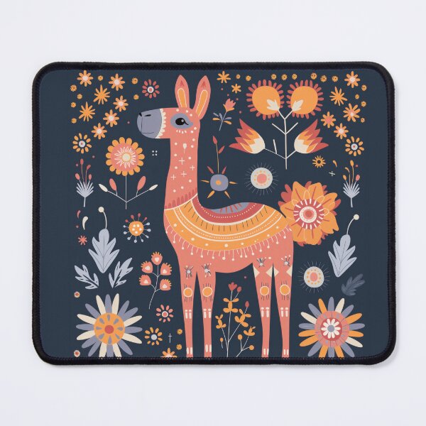 Item preview, Scandinavian Folk Art, Floral Alpaca designed and sold by xiao xuans.