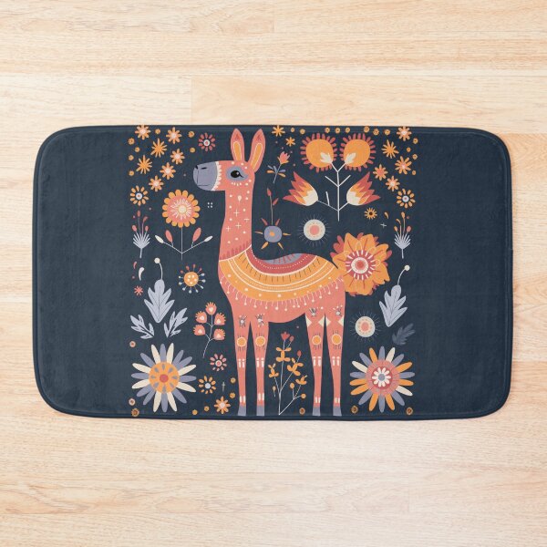 Item preview, Scandinavian Folk Art, Floral Alpaca designed and sold by xiao xuans.