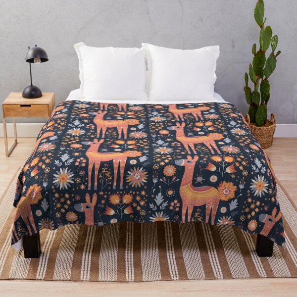 Item preview, Scandinavian Folk Art, Floral Alpaca designed and sold by xiao xuans.
