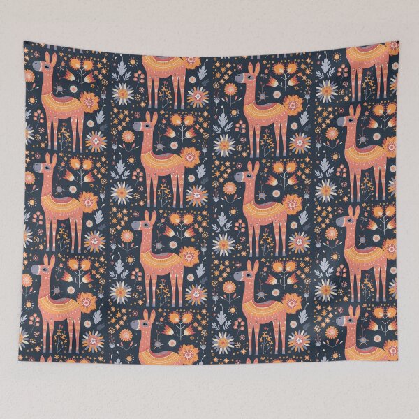 Item preview, Scandinavian Folk Art, Floral Alpaca designed and sold by xiao xuans.