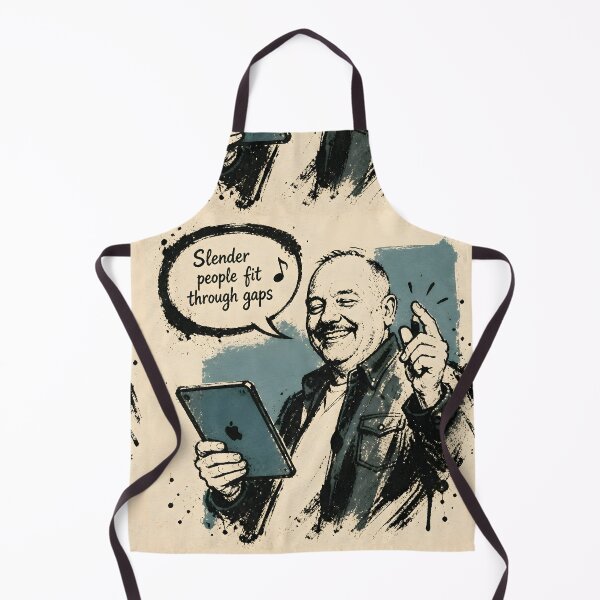 Item preview, Bob Mortimer Slender people fit through gaps designed and sold by JosieandRose.