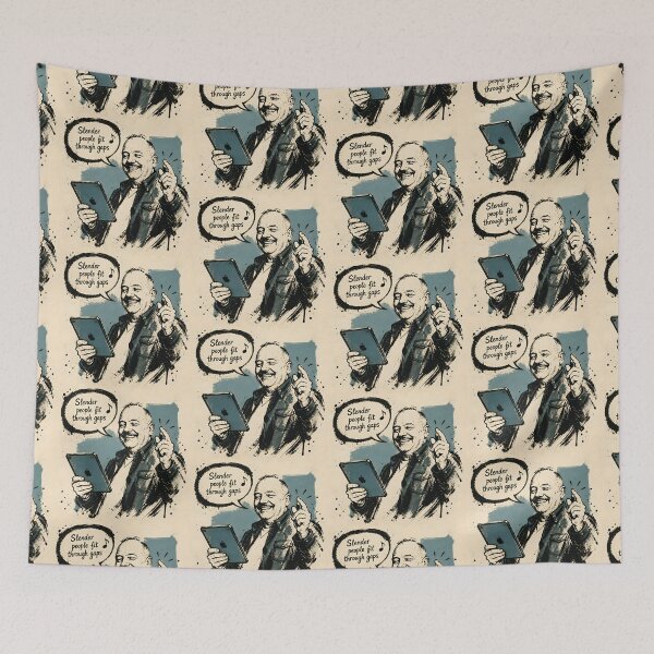 Item preview, Bob Mortimer Slender people fit through gaps designed and sold by JosieandRose.