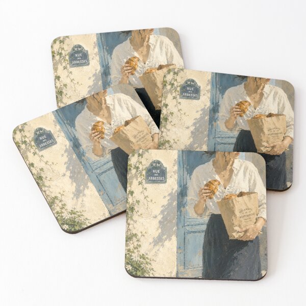 Item preview, Rue des Abbesses Montmartre Morning French Impressionist Art designed and sold by CARRAANN.