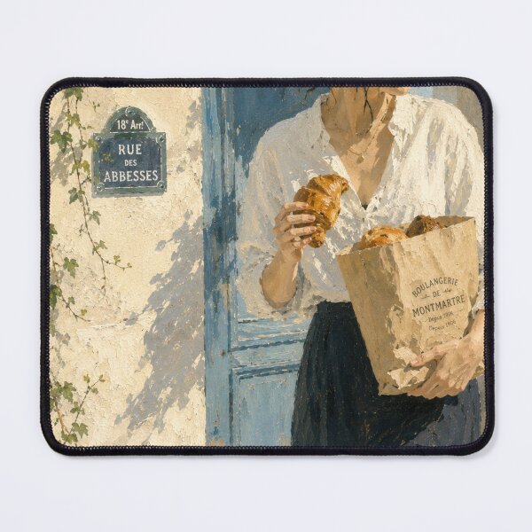 Item preview, Rue des Abbesses Montmartre Morning French Impressionist Art designed and sold by CARRAANN.