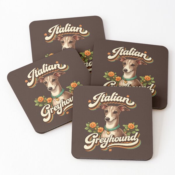 Item preview, Italian Greyhound Retro Floral Vintage Dog Lover Design designed and sold by blankTeeShirt.
