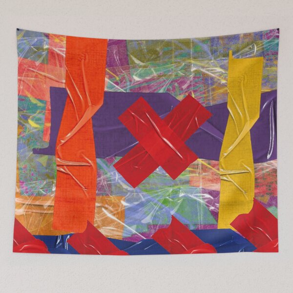 Item preview, Colorful Tape Collage designed and sold by Swooncake Press.