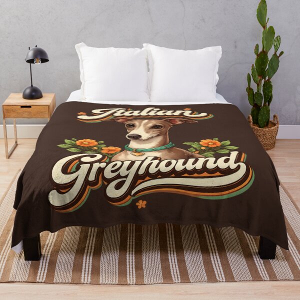 Item preview, Italian Greyhound Retro Floral Vintage Dog Lover Design designed and sold by blankTeeShirt.